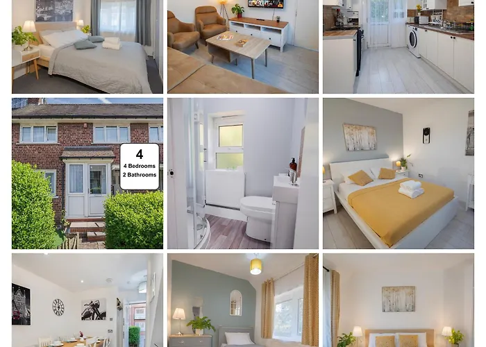Entire 4-Bed House & Parking, Steps From Icc & Utilita Arena Birmingham & Broad Street